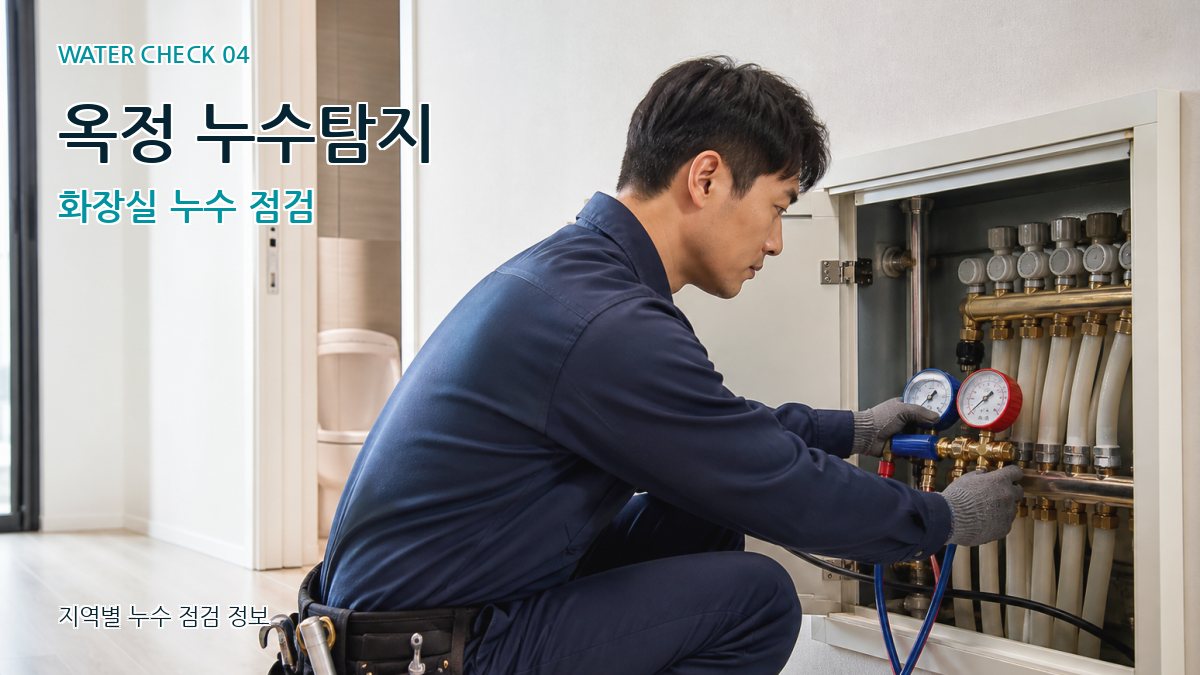 옥정 누수탐지 화장실 누수 점검
