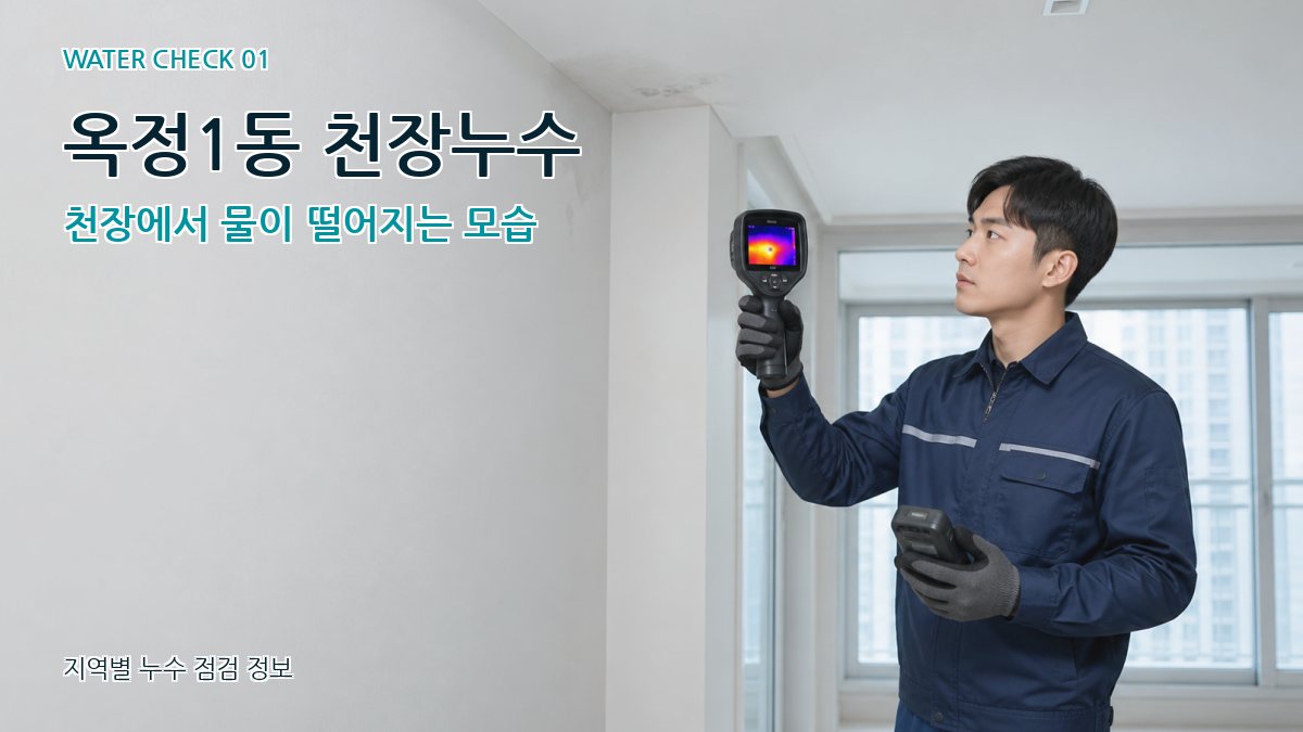 옥정1동 아파트누수 누수탐지 이미지
