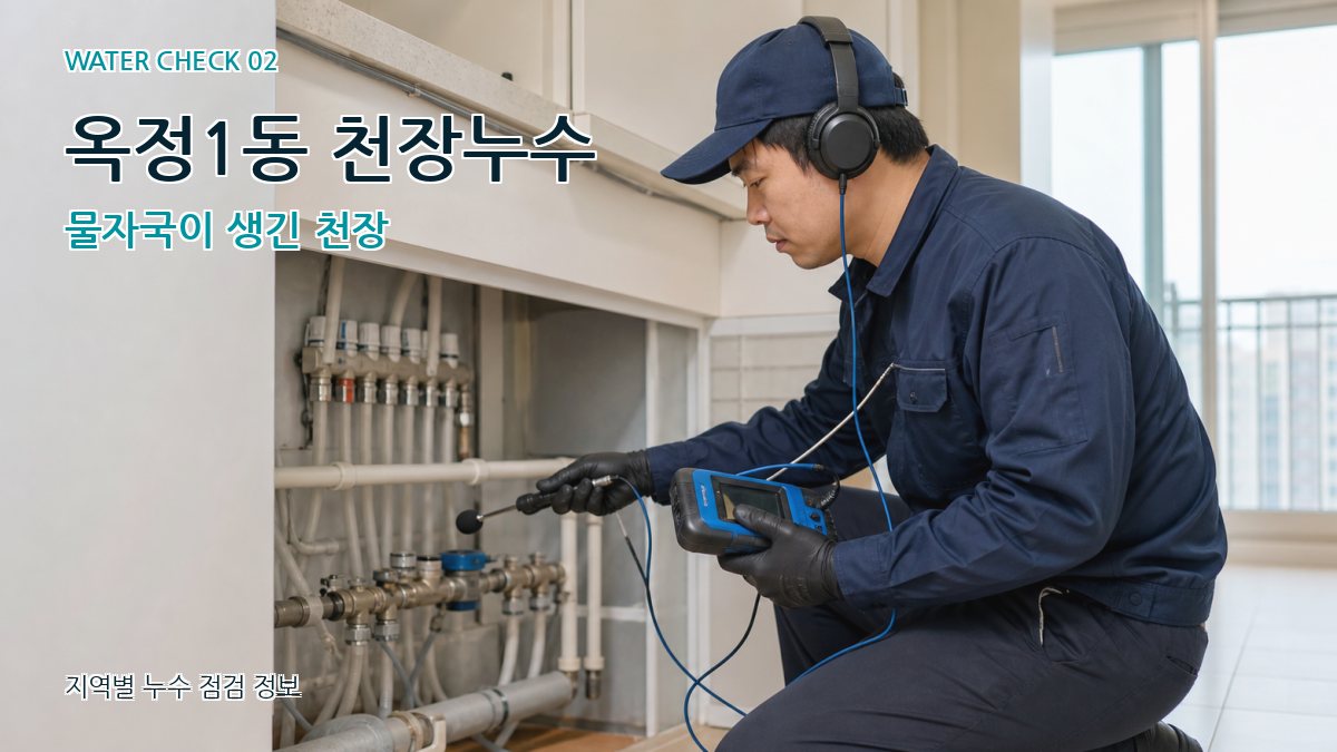 옥정1동 화장실누수 누수탐지 이미지