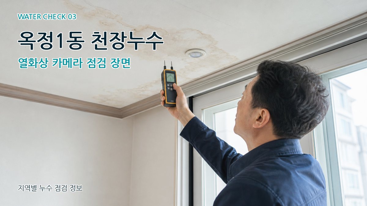 옥정1동 천장누수 누수탐지 이미지