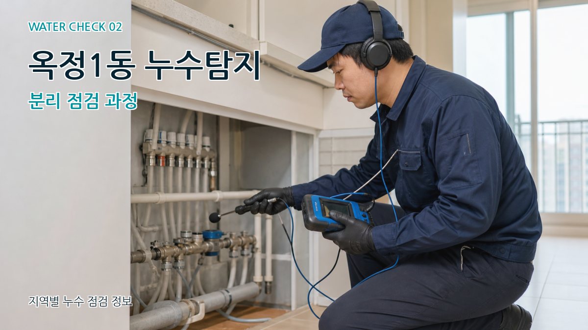 옥정1동 화장실누수 누수탐지 이미지