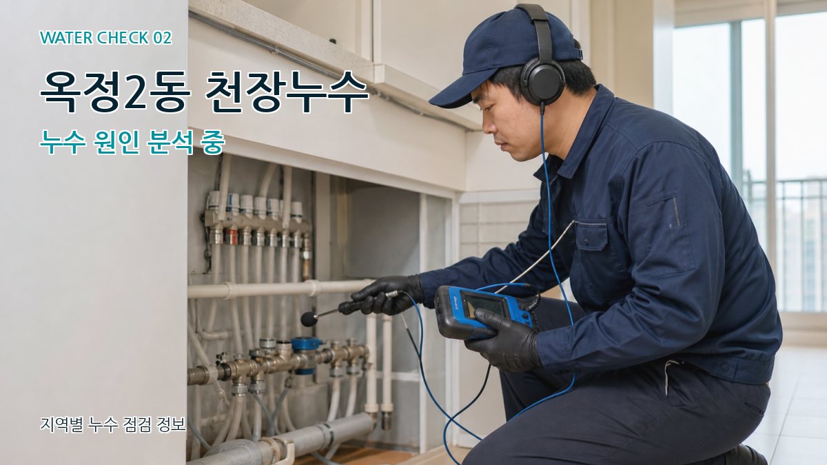 옥정2동 화장실누수 누수탐지 이미지
