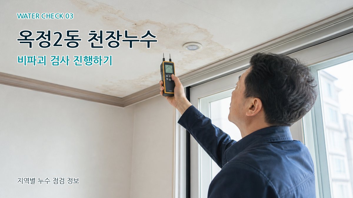 옥정2동 천장누수 누수탐지 이미지