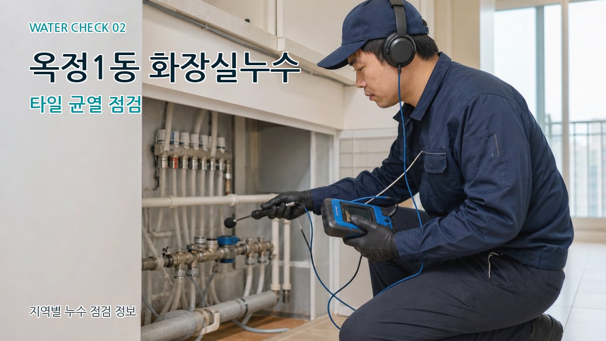 옥정1동 화장실누수 누수탐지 이미지