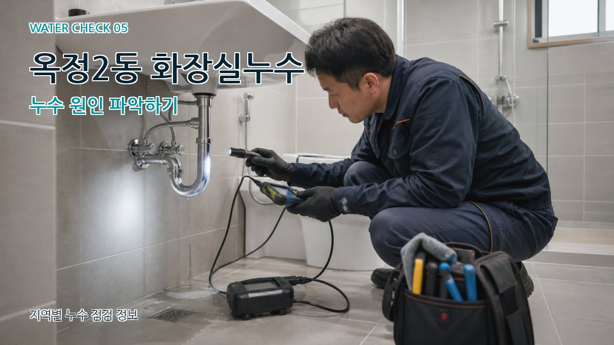 옥정2동 화장실누수 누수 원인 파악하기